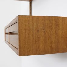 Poul Cadovius Royal Sytem teak modular wall unit 1960s Mid century danish shelving unit - Vintage Deense design wandsysteem 3