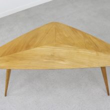 Rare kidney shaped birch series coffee table Cees Braakman Pastoe Dutch design 1950s 1960s - Vintage Nederlands design berkenserie salontafel 3