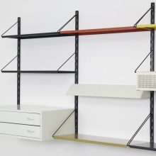 Vintage Tjerk Reijenga Pilastro Holland shelving unit wall unit 1960s - Vintage Nederlands design wandsysteem 10