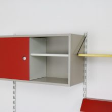 Vintage Tjerk Reijenga Pilastro Holland shelving unit wall unit writing desk 1960s - Vintage Nederlands design wandsysteem bureau 7