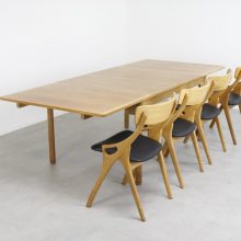 Børge Mogensen Øresund extendable dining table patinated Oak - Karl Andersson & Söner - Vintage Deense Zweedse eetkamertafel Mid century Danish Swedish design 1960s 8