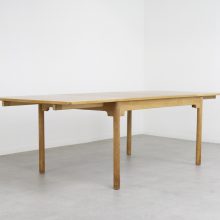 Børge Mogensen Øresund extendable dining table patinated Oak - Karl Andersson & Söner - Vintage Deense Zweedse eetkamertafel Mid century Danish Swedish design 1960s 9