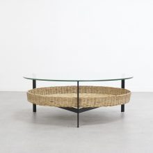 Gebroeders Jonkers - Vintage design rotan 1960s salontafel - Mid century Dutch design rattan coffee table 2