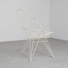 Cees Braakman vintage wire lounge chair Combex Pastoe 1950s - Vintage Nederlands design draadstoel 5