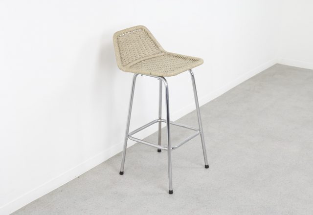 Dirk van Sliedregt Rohe Noordwolde Vintage Dutch design papercord bar stool 2