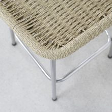 Dirk van Sliedregt Rohe Noordwolde Vintage Dutch design papercord bar stool 6
