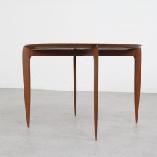 Early foldable tray side table by Svend Åge Willumsen & Hans Engholm for Fritz Hansen 1950s Mid century Danish design table teak 2