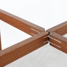 Early foldable tray side table by Svend Åge Willumsen & Hans Engholm for Fritz Hansen 1950s Mid century Danish design table teak 6