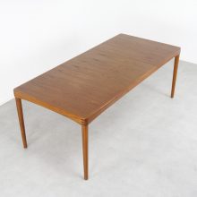 Henry W. Klein for Bramin 1960s 1970s extendable Danish dining table teak 3