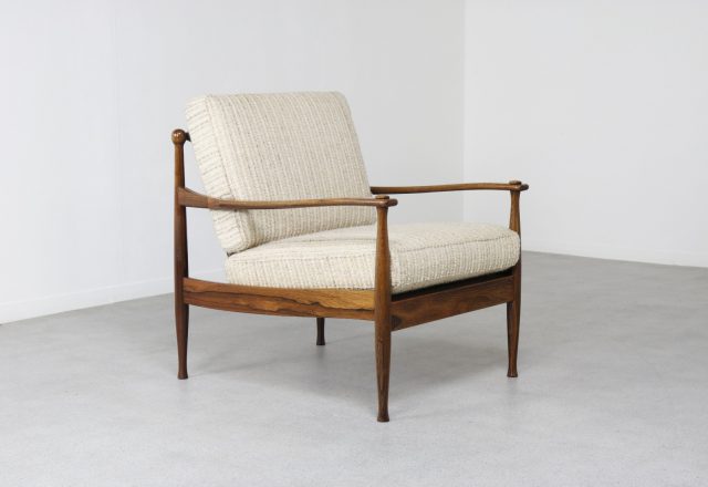 Mid century Danish lounge chair rosewood 1960s - Vintage Deense design fauteuils palissander 2