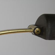 Mid century German desk lamp in brass & wrinkle paint Gebrüder Cosack Erwi 1950s 1960s 4