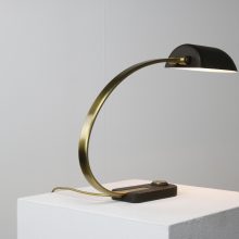 Mid century German desk lamp in brass & wrinkle paint Gebrüder Cosack Erwi 1950s 1960s 6