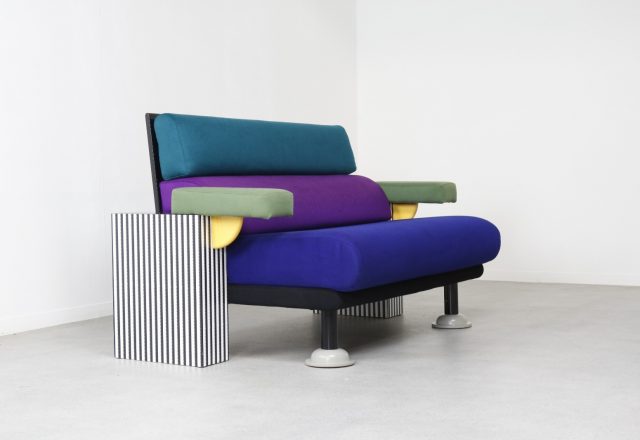 Vintage Michele de Lucchi Lido sofa Memphis Milano postmodern Italian design classic 1980s 1982 - Ettore Sottsass Peter Shire 3