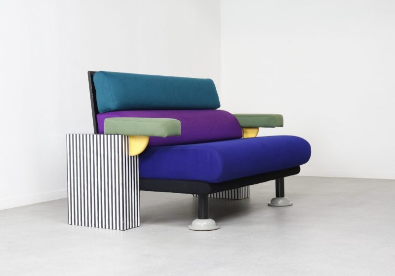 Vintage Michele de Lucchi Lido sofa Memphis Milano postmodern Italian design classic 1980s 1982 - Ettore Sottsass Peter Shire 3