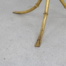 Vintage Hans Kögl hollywood regency style side table - Vintage design goudkleurige bijzettafel 4