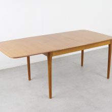 Vintage Lübke dining set extendable dining table Cherrywood 1960s Vintage design eethoek skai kersenhout 11