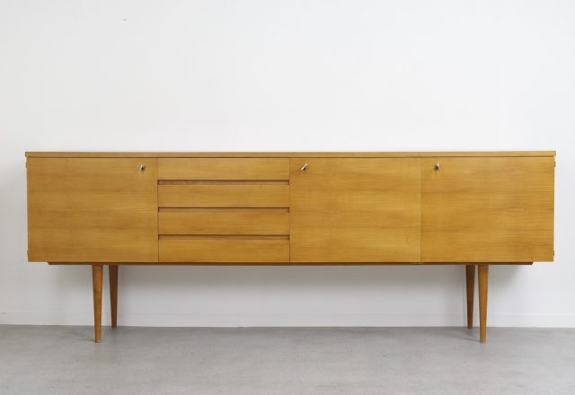 Vintage Lübke sideboard cherry wood 1960s Vintage design dressoir 1