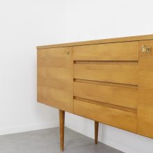 Vintage Lübke sideboard cherry wood 1960s Vintage design dressoir 4