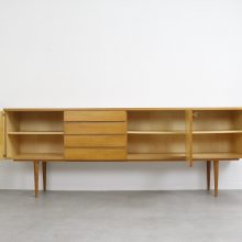 Vintage Lübke sideboard cherry wood 1960s Vintage design dressoir 7