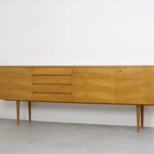 Vintage Lübke sideboard cherry wood 1960s Vintage design dressoir 8