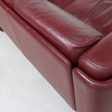 Vintage Tito Agnoli Le Chapanelle sofa Poltrona Frau oxblood red leather 1980s Mid century Italian design seating 7