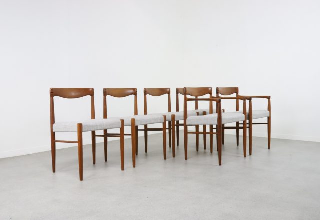 Henry W. Klein for Bramin dining set 1960s 1970s Danish dining chairs armchairs teak 1