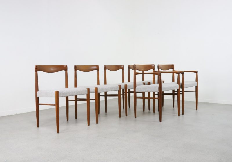 Henry W. Klein for Bramin dining set 1960s 1970s Danish dining chairs armchairs teak 1