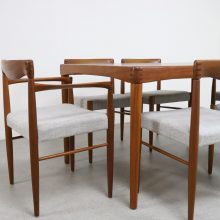 Henry W. Klein for Bramin dining set 1960s 1970s Danish dining chairs armchairs teak 10