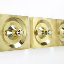 Klaus Hempel - Kaiser Leuchten brass wall lamps 1970s - Vintage messing wandlampen Hollywood regency style 1