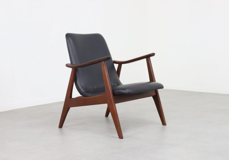 Louis van Teeffelen Webe Mid century Dutch design lounge chair - Vintage Nederlands design fauteuil 1960s 1