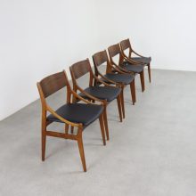 Vestervig Eriksen rosewood dining chairs by for Brdr. Tromborg Eftf 1960s Vintage Deens design eetkamerstoelen palissander 2