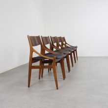 Vestervig Eriksen rosewood dining chairs by for Brdr. Tromborg Eftf 1960s Vintage Deens design eetkamerstoelen palissander 3