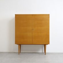 Vintage Lübke highboard cabinet cherry wood 1960s Vintage design highboard wandkast 3