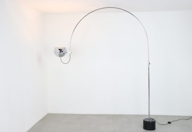 Large vintage Gepo Amsterdam arc floor lamp 1960s Dutch design - Vintage Nederlands design booglamp 1