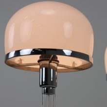 Metalarte Spain Valentino Bauhaus table lamps in the manner of Wilhelm Wagenfeld style 1980s 2