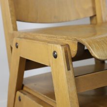 Vintage German design plywood stacking chairs in the manner of Thonet 1950s 1960s - Vintage Duits design stapelstoelen 7