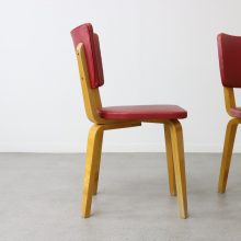 Cor Alons - Gouda Den Boer vintage Dutch design plywood dining chairs 1950s 6