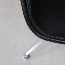 Jørgen Kastholm & Preben Fabricius FK6727 Tulip lounge chairs black leather for Kill International vintage Danish design 1960s 1970s 9
