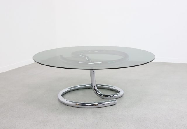 Vintage Paul Tuttle Anaconda coffee table for Strässle 1970s Swiss design spage age 1