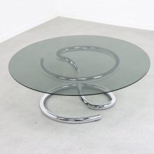 Vintage Paul Tuttle Anaconda coffee table for Strässle 1970s Swiss design spage age 2