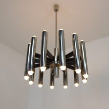 Large mid century chandeliers in the manner of Sciolari 1960s 1970s - Grote vintage design kroonluchters 3