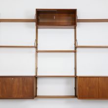 Vintage Poul Cadovius Royal Sytem teak modular Danish wall unit 1960s Vintage Deense design wandsysteem 4