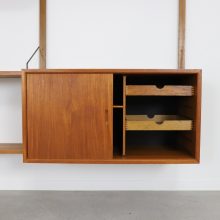 Vintage Poul Cadovius Royal Sytem teak modular Danish wall unit 1960s Vintage Deense design wandsysteem 5