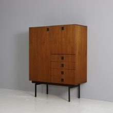 Hulmefa Propos series cabinet vintage teak secretary 1950s Mid century Dutch design 1