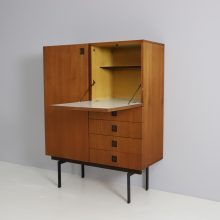 Hulmefa Propos series cabinet vintage teak secretary 1950s Mid century Dutch design 3