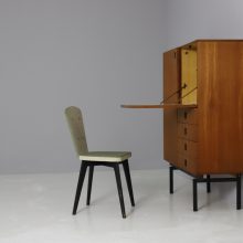 Hulmefa Propos series cabinet vintage teak secretary 1950s Mid century Dutch design 5