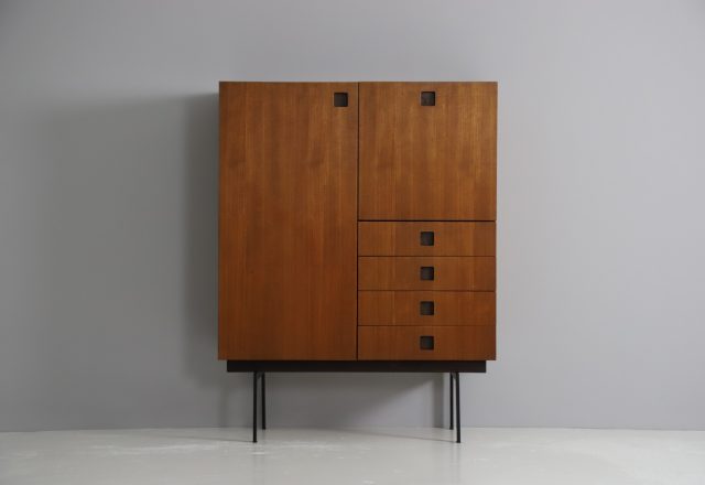 Hulmefa Propos series cabinet vintage teak secretary 1950s Mid century Dutch design 6