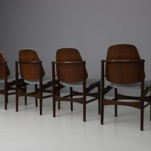 Rare Louis van Teeffelen Webe Jutex vintage dining chairs in teak 1950s mid century Dutch design 5