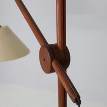 Vintage Danish counterbalance floor lamp in solid teak 1960s Mid century Danish design lighting 8