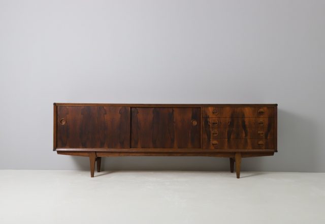 William Watting for Fristho sideboard rosewood & teak 1960s vintage Dutch design cabinet 1